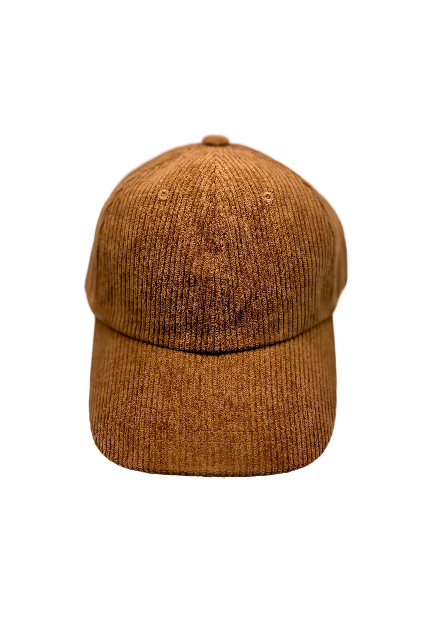 Brown Toasty Pecan corduroy human hat designed to match The Golden Life dog hats, displayed on a white background