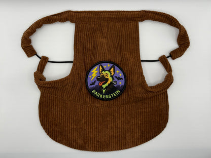 🌰 Corduroy Dog Hat – Toasty Pecan (Brown)