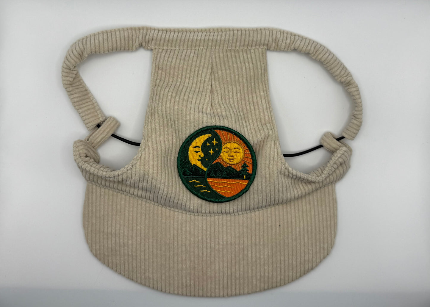 ☕ Corduroy Dog Hat – Vanilla Chai (Cream)