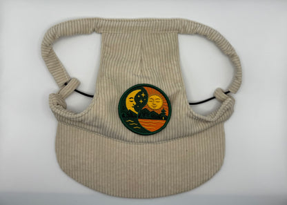 ☕ Corduroy Dog Hat – Vanilla Chai (Cream)