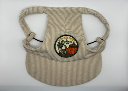 ☕ Corduroy Dog Hat – Vanilla Chai (Cream)
