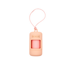 Cotton Candy Pink dog poop bag holder dispenser with clip, includes one roll of bags for easy leash attachment.