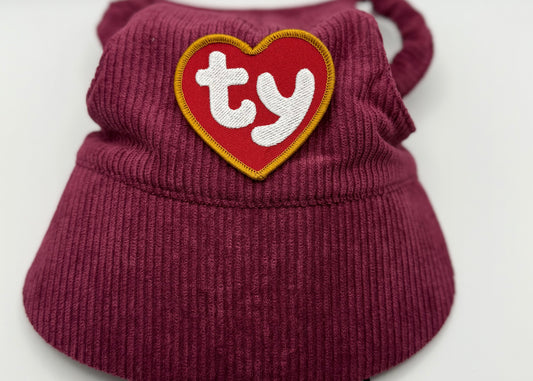 🍇 Corduroy Dog Hat – Orchard Plum (Wine)