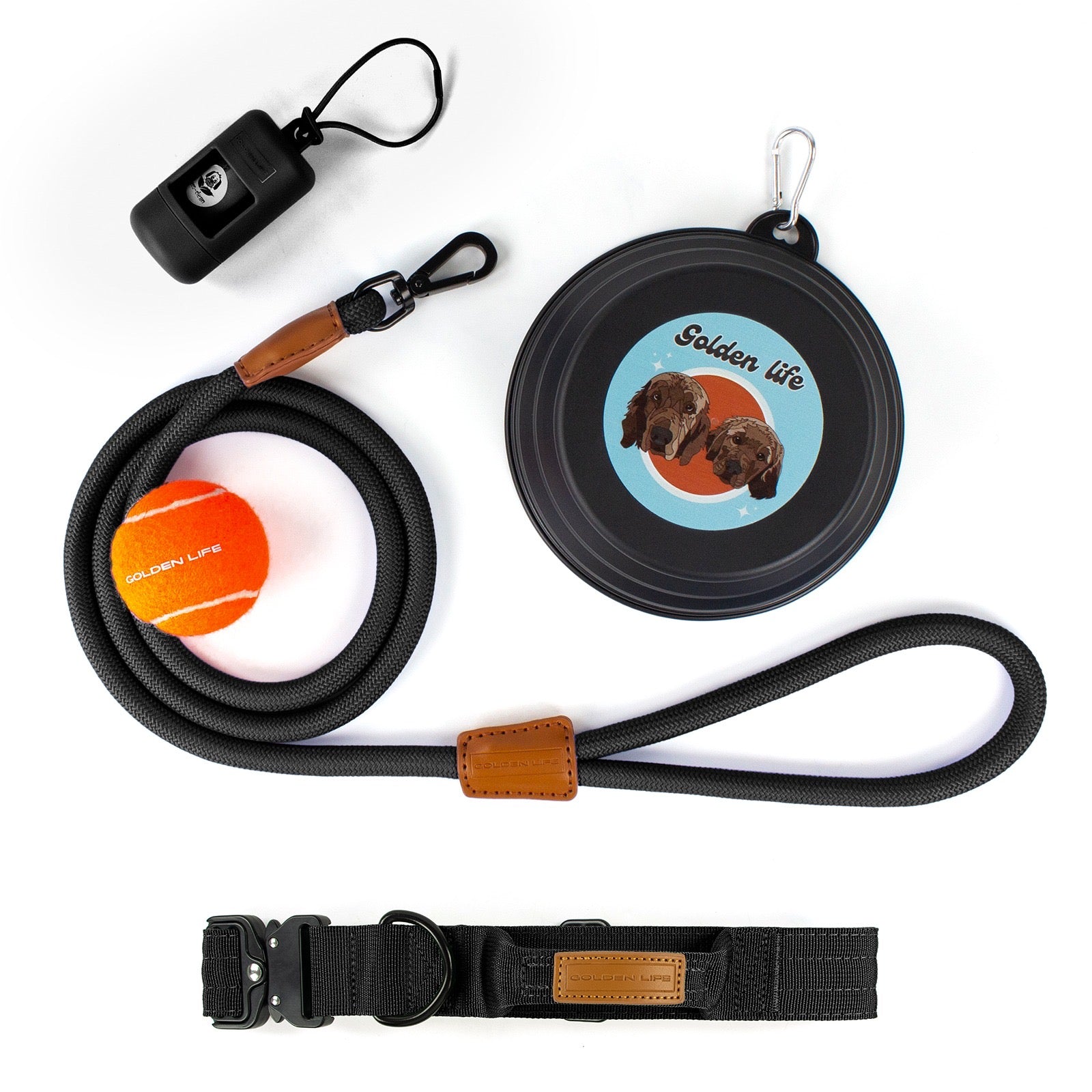 The Golden Life Trail Collar + Leash Kit