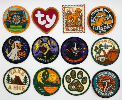 🎨 The Golden Life Iron-On Patch Collection