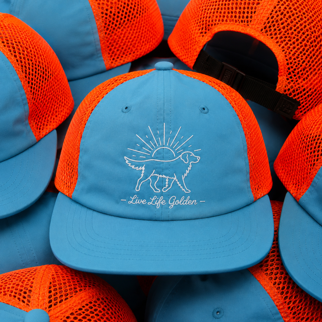 Live Life Golden Trucker Hat
