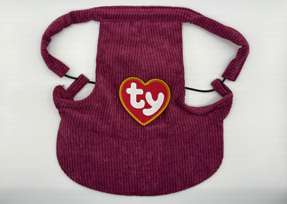 🍇 Corduroy Dog Hat – Orchard Plum (Wine)