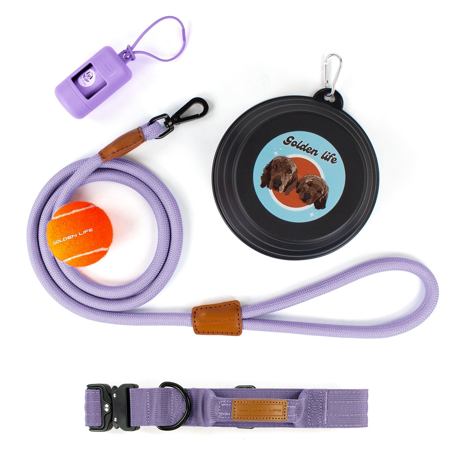 The Golden Life Trail Collar + Leash Kit
