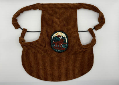 🌰 Corduroy Dog Hat – Toasty Pecan (Brown)