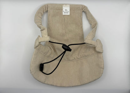 ☕ Corduroy Dog Hat – Vanilla Chai (Cream)