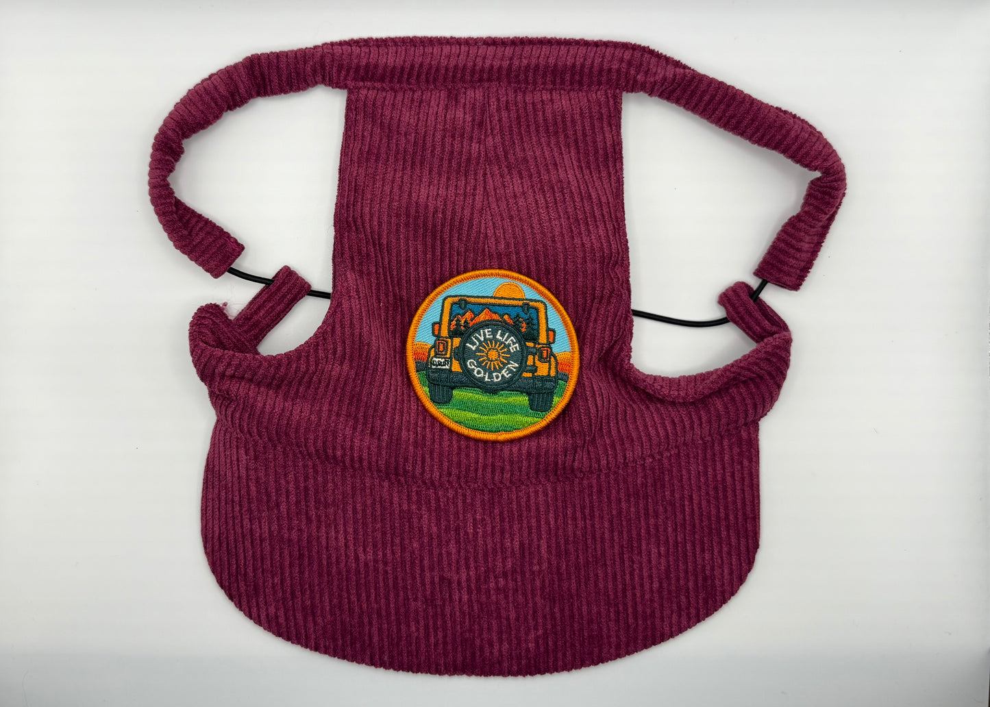 🍇 Corduroy Dog Hat – Orchard Plum (Wine)