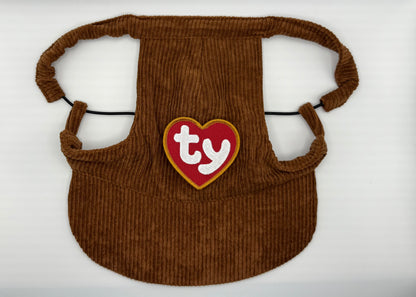 🌰 Corduroy Dog Hat – Toasty Pecan (Brown)