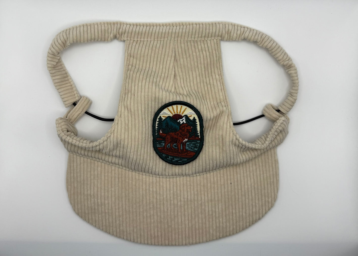 ☕ Corduroy Dog Hat – Vanilla Chai (Cream)