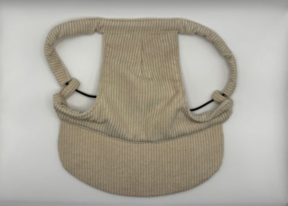 ☕ Corduroy Dog Hat – Vanilla Chai (Cream)