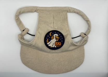 ☕ Corduroy Dog Hat – Vanilla Chai (Cream)