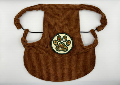 🌰 Corduroy Dog Hat – Toasty Pecan (Brown)