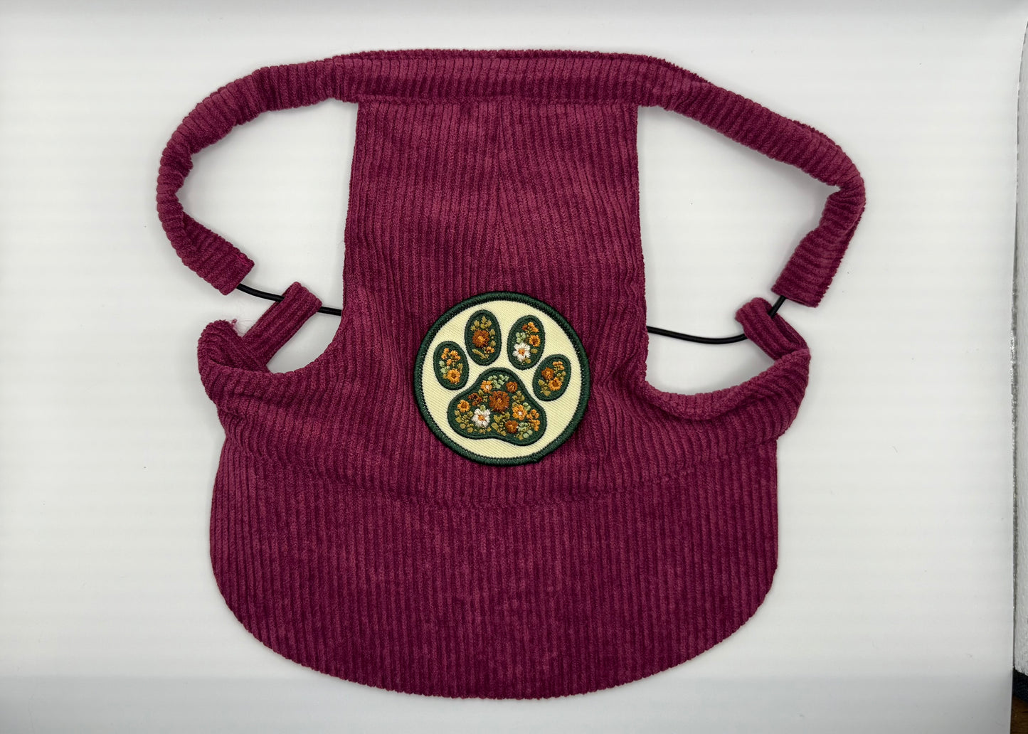 🍇 Corduroy Dog Hat – Orchard Plum (Wine)