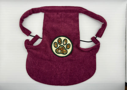 🍇 Corduroy Dog Hat – Orchard Plum (Wine)