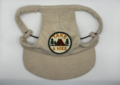 ☕ Corduroy Dog Hat – Vanilla Chai (Cream)