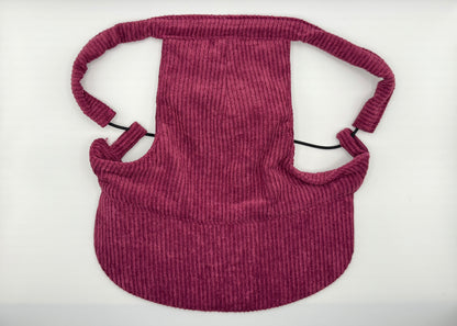 🍇 Corduroy Dog Hat – Orchard Plum (Wine)