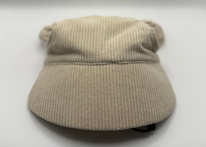 ☕ Corduroy Dog Hat – Vanilla Chai (Cream)