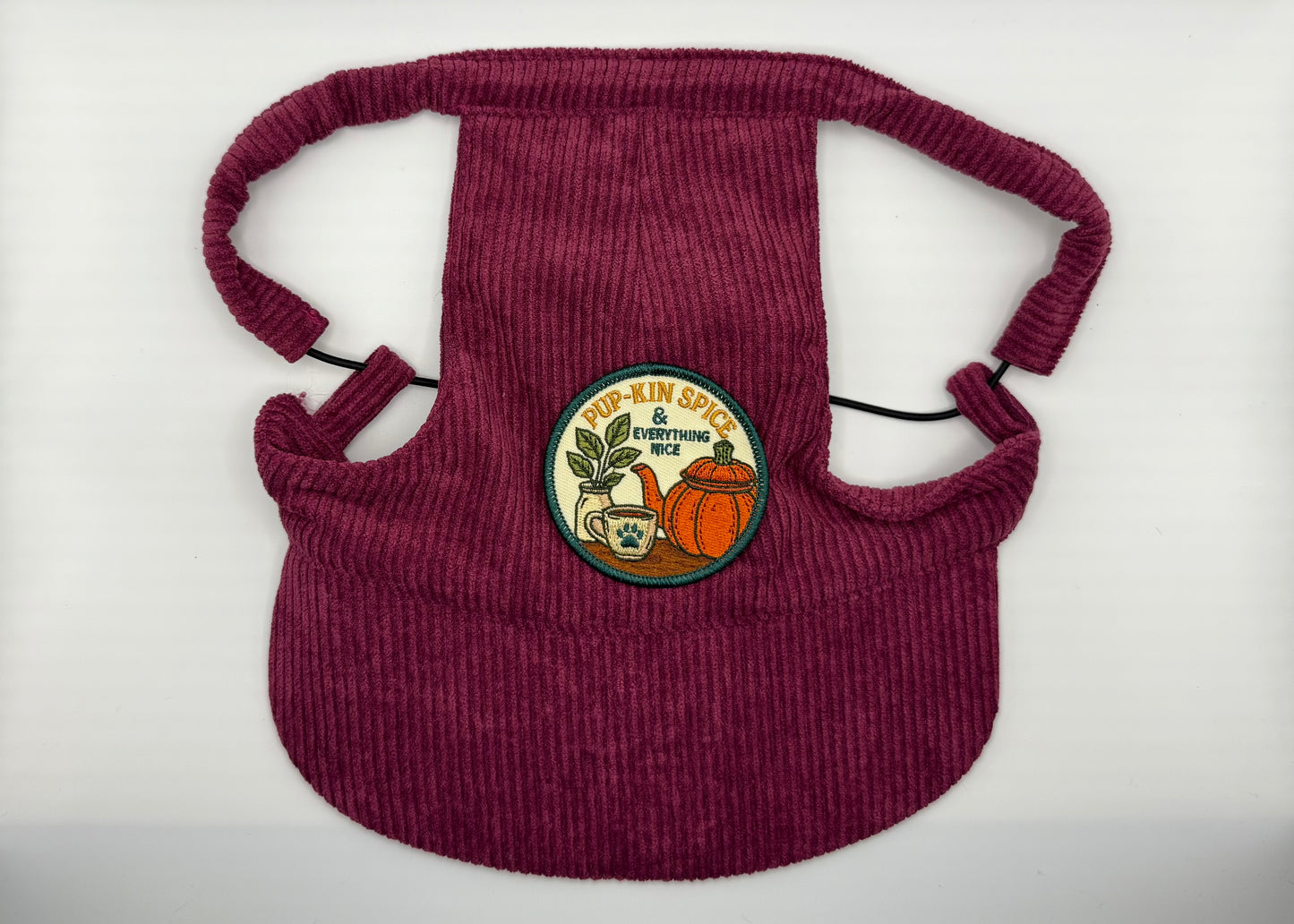 🍇 Corduroy Dog Hat – Orchard Plum (Wine)