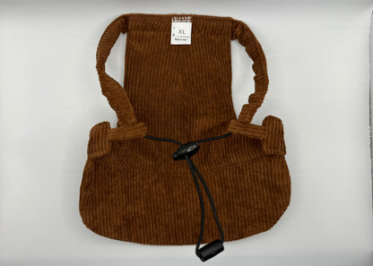 🌰 Corduroy Dog Hat – Toasty Pecan (Brown)