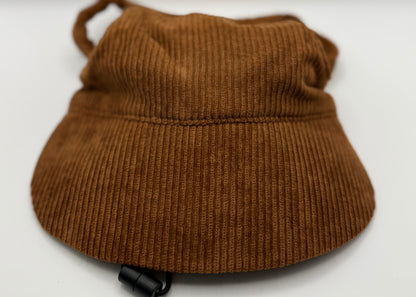 🌰 Corduroy Dog Hat – Toasty Pecan (Brown)