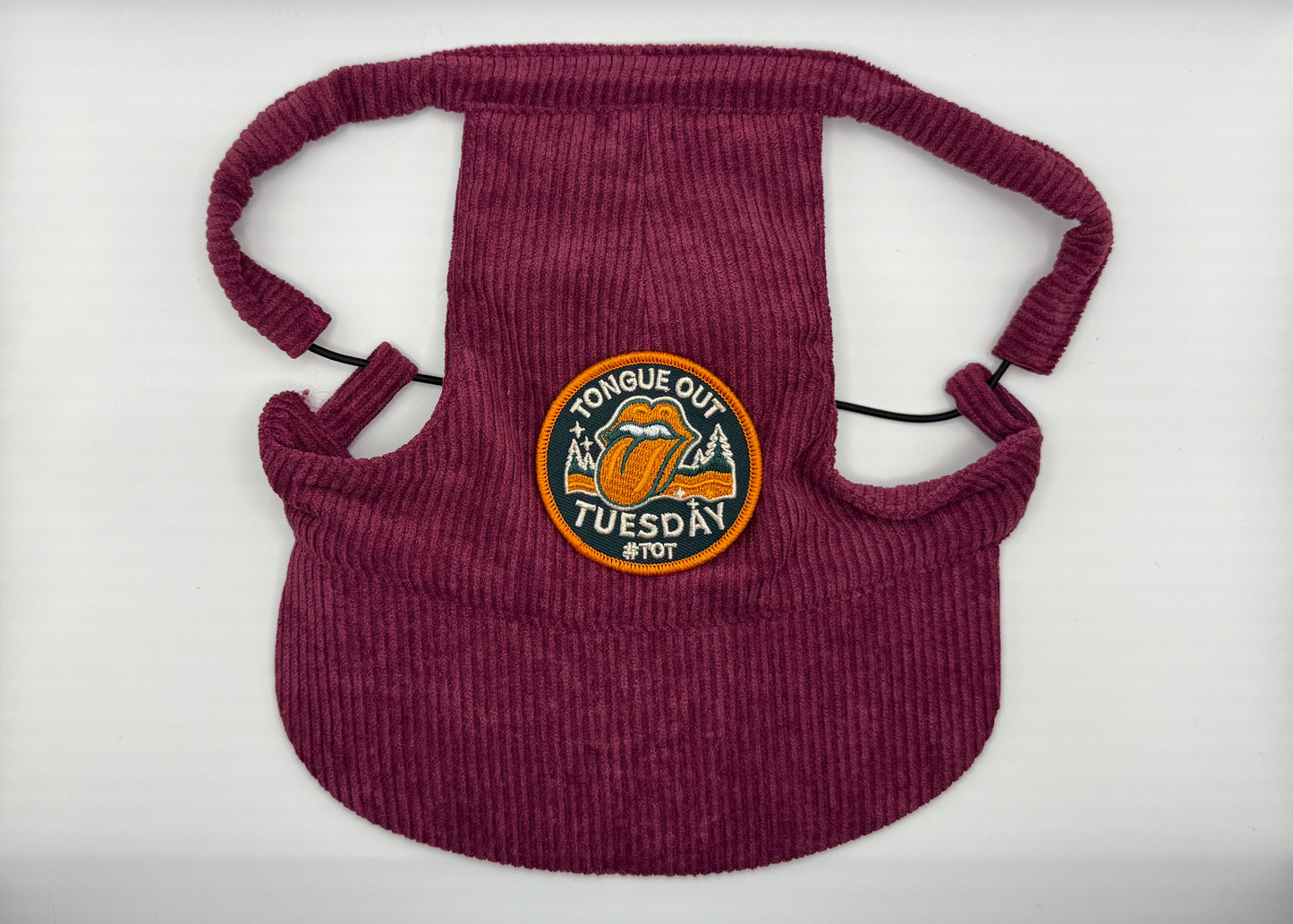 🍇 Corduroy Dog Hat – Orchard Plum (Wine)