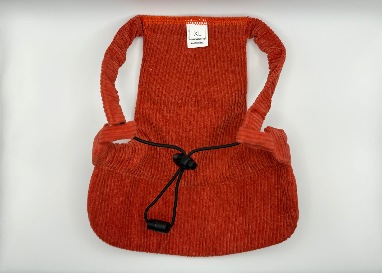 🍎 Corduroy Dog Hat – Golden Gala (Red/Orange)