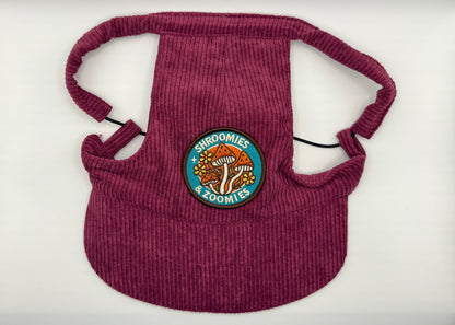 🍇 Corduroy Dog Hat – Orchard Plum (Wine)