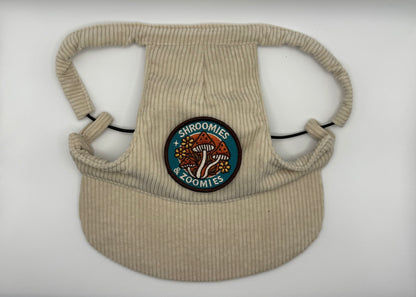 ☕ Corduroy Dog Hat – Vanilla Chai (Cream)