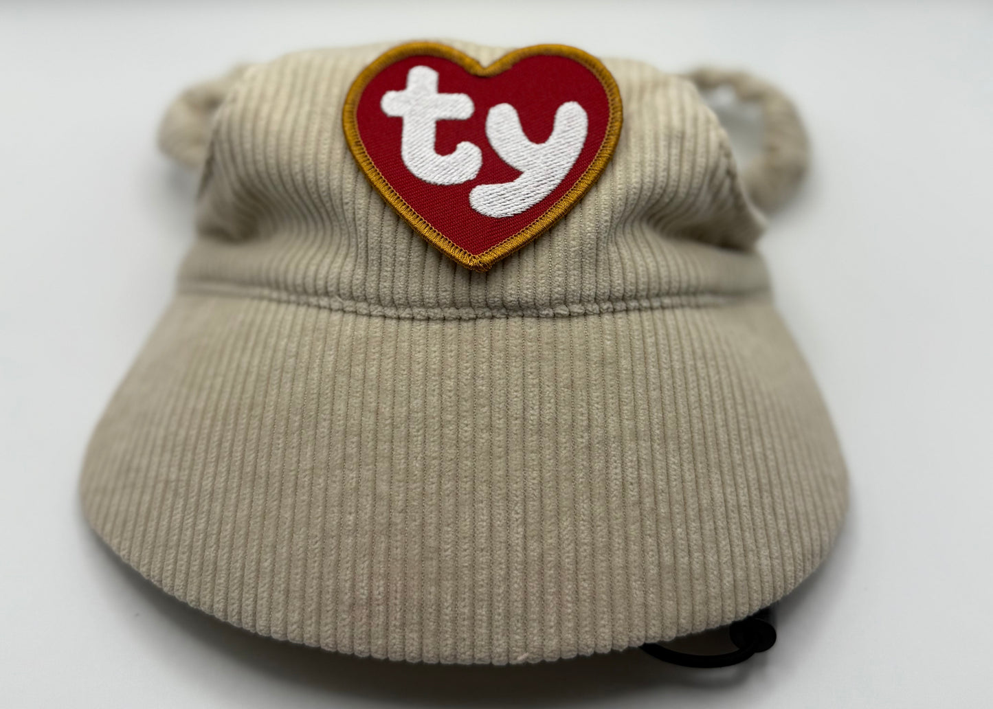 ☕ Corduroy Dog Hat – Vanilla Chai (Cream)