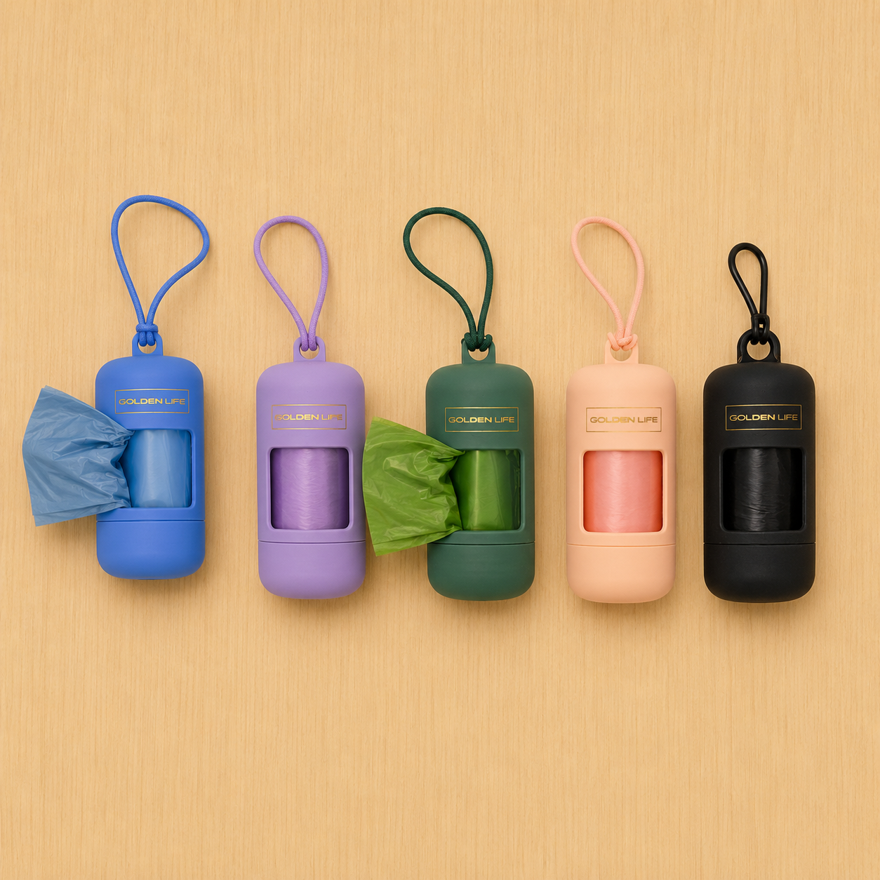 Dog Poop Bag Holder – Waste Bag Dispenser in 6 Colors