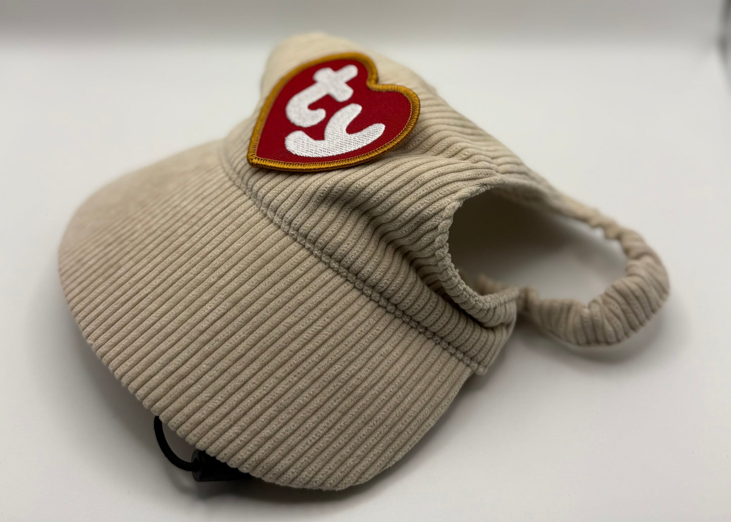 ☕ Corduroy Dog Hat – Vanilla Chai (Cream)