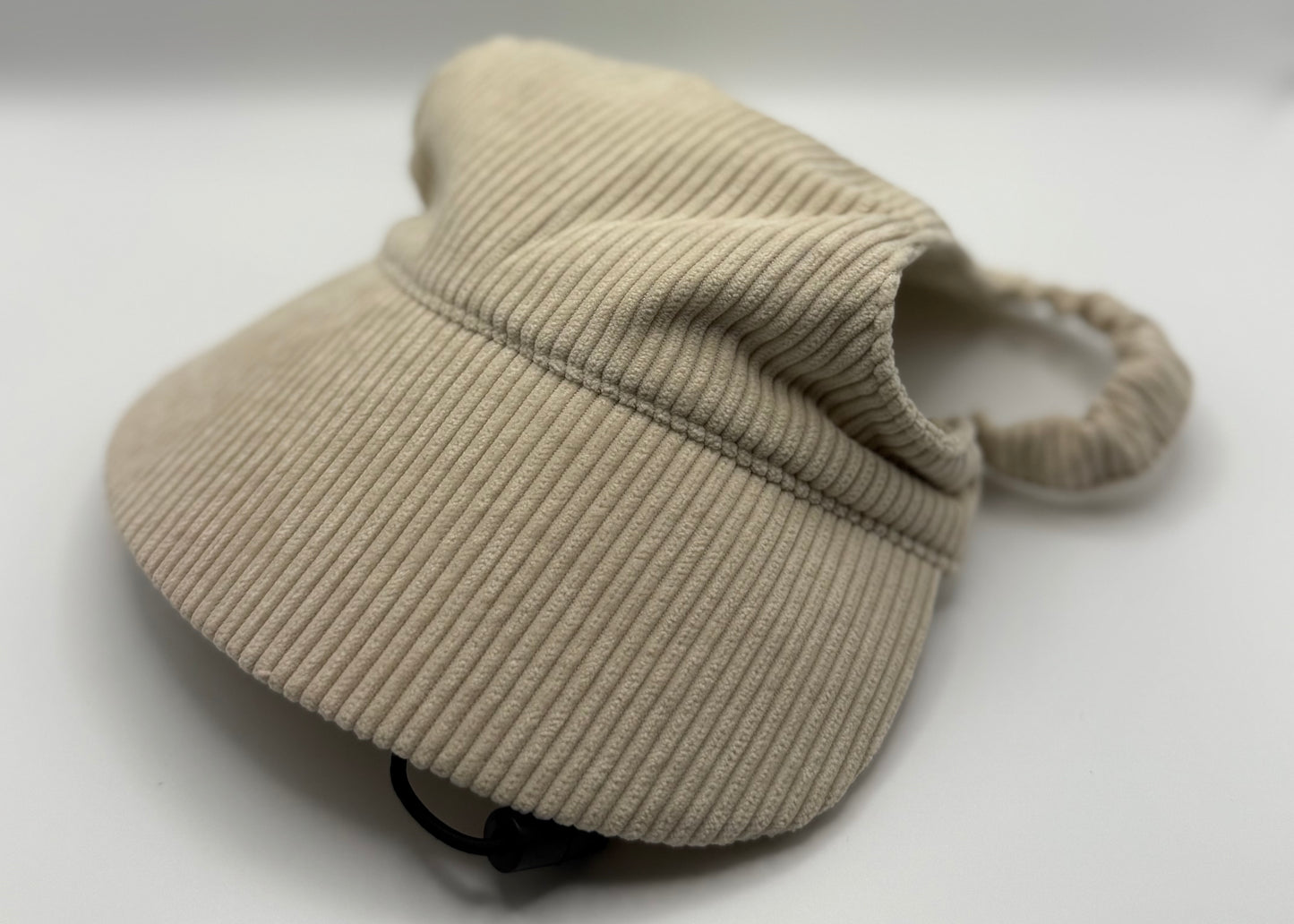 ☕ Corduroy Dog Hat – Vanilla Chai (Cream)
