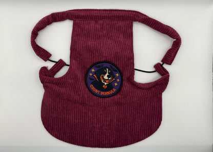 🍇 Corduroy Dog Hat – Orchard Plum (Wine)