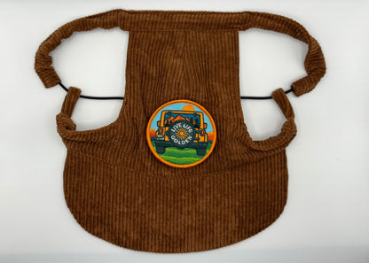 🌰 Corduroy Dog Hat – Toasty Pecan (Brown)