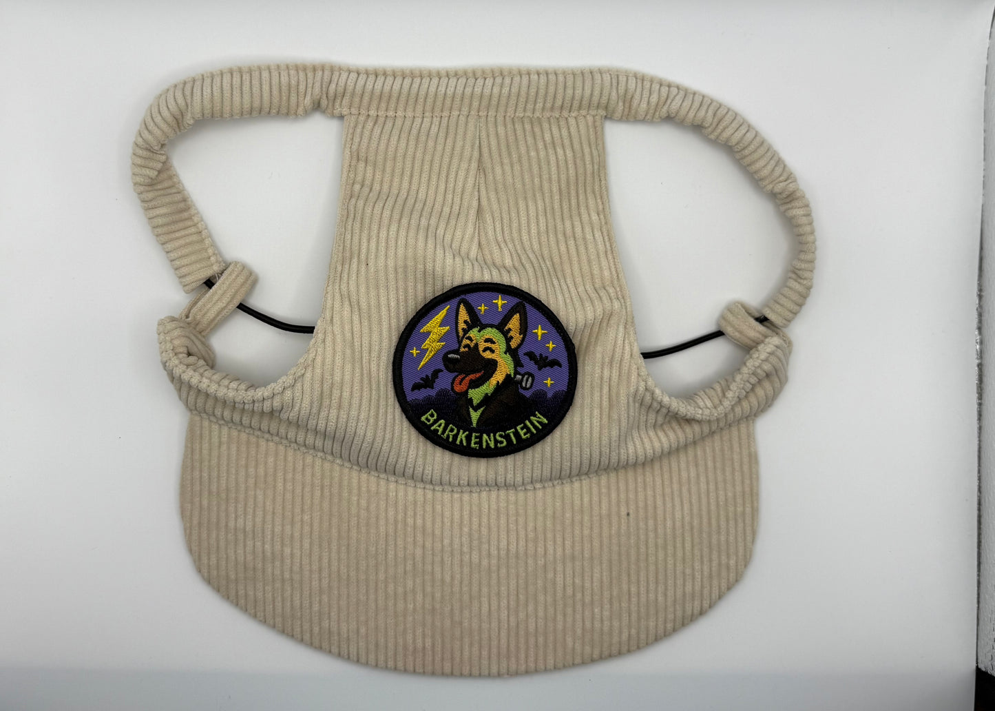 ☕ Corduroy Dog Hat – Vanilla Chai (Cream)