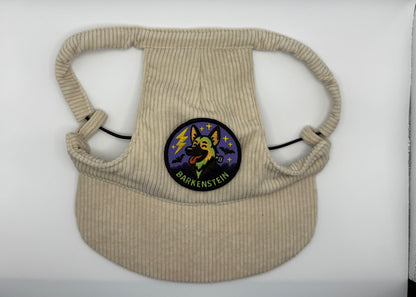 ☕ Corduroy Dog Hat – Vanilla Chai (Cream)