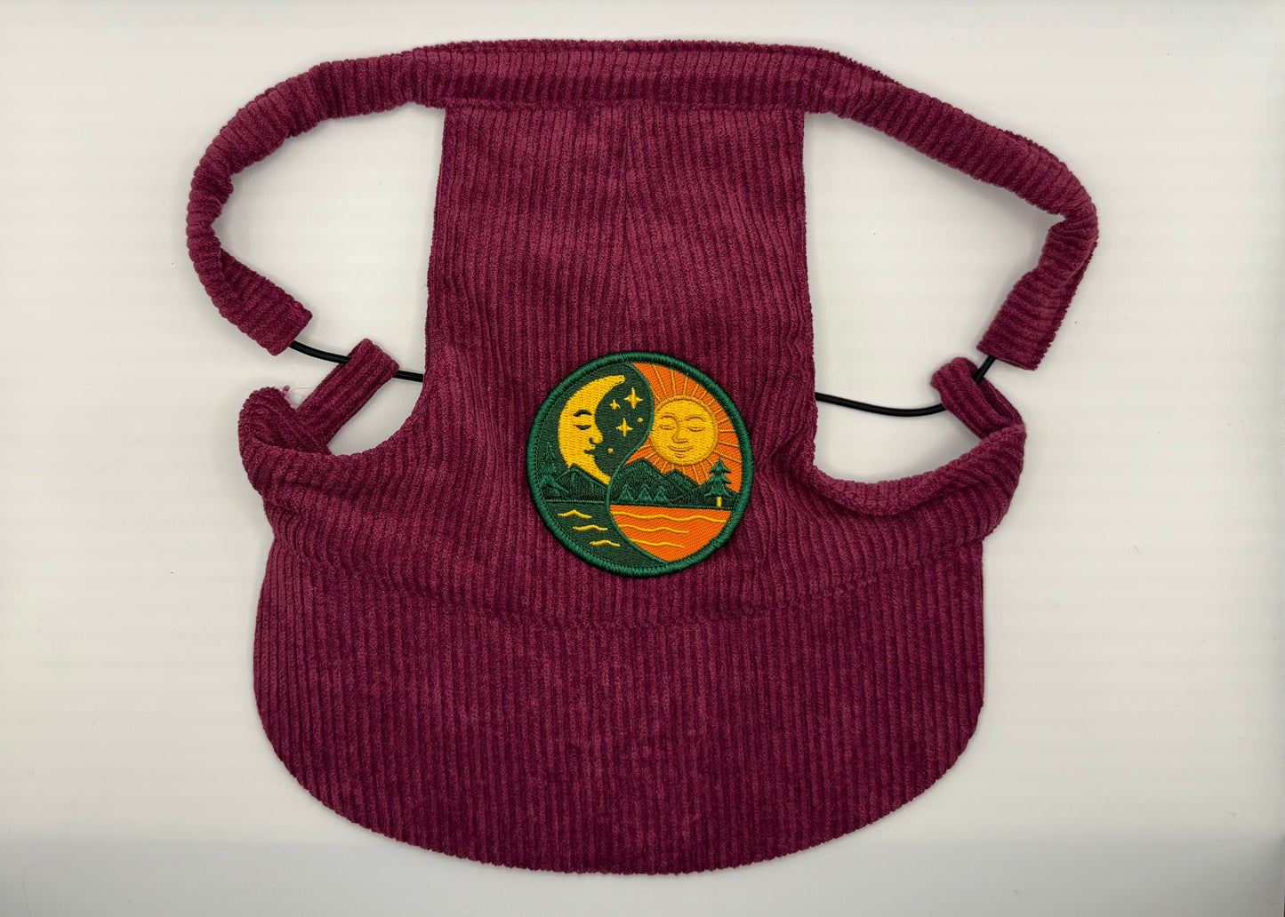 🍇 Corduroy Dog Hat – Orchard Plum (Wine)