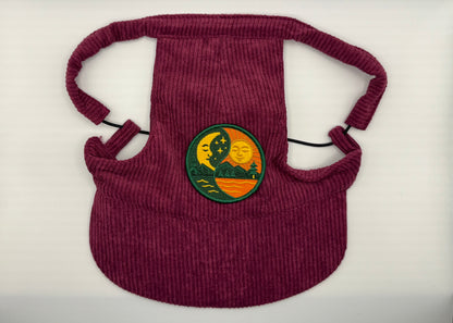 🍇 Corduroy Dog Hat – Orchard Plum (Wine)