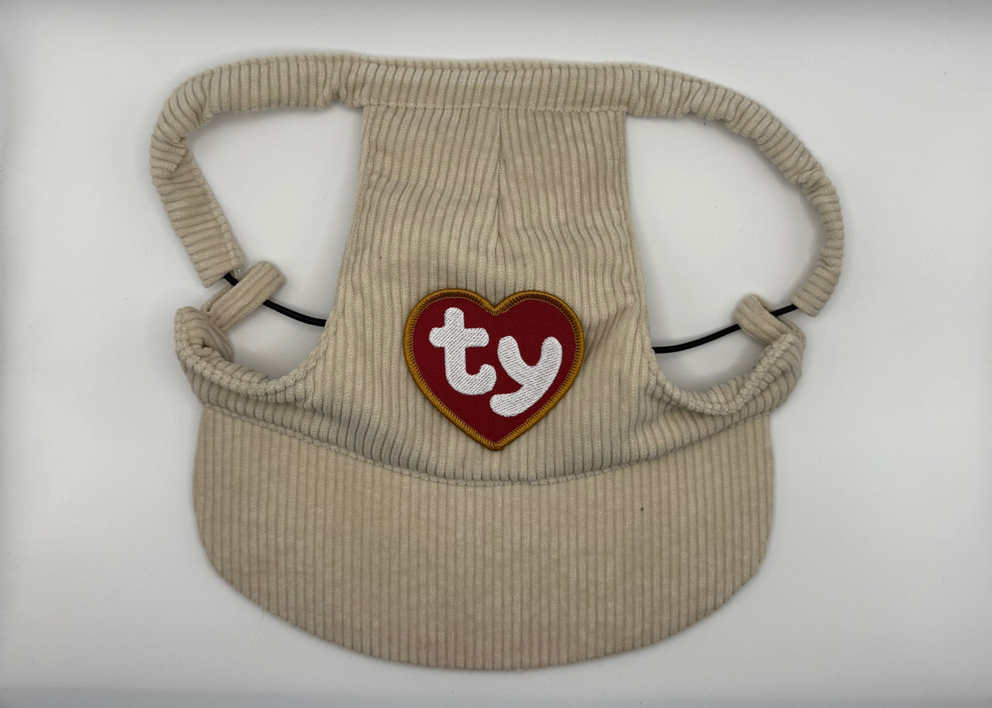 ☕ Corduroy Dog Hat – Vanilla Chai (Cream)