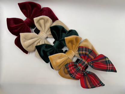 Velvet & Vibes Dog Bow Collection