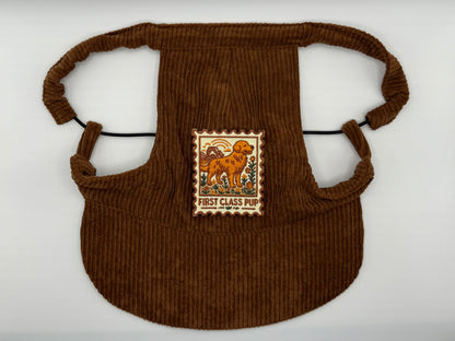 🌰 Corduroy Dog Hat – Toasty Pecan (Brown)