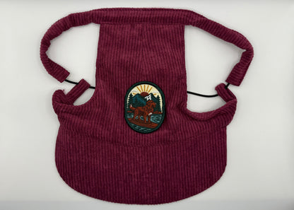 🍇 Corduroy Dog Hat – Orchard Plum (Wine)