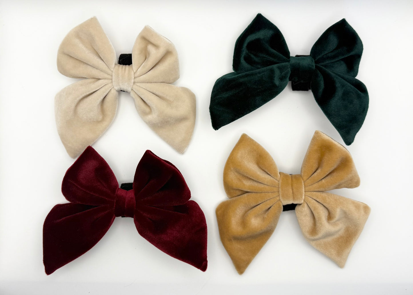Velvet & Vibes Collection | Dog Bows for Christmas & The Holidays