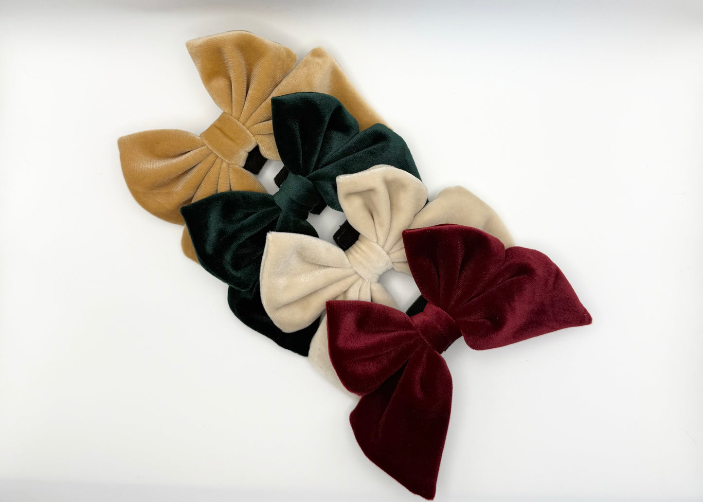 Velvet & Vibes Collection | Dog Bows for Christmas & The Holidays