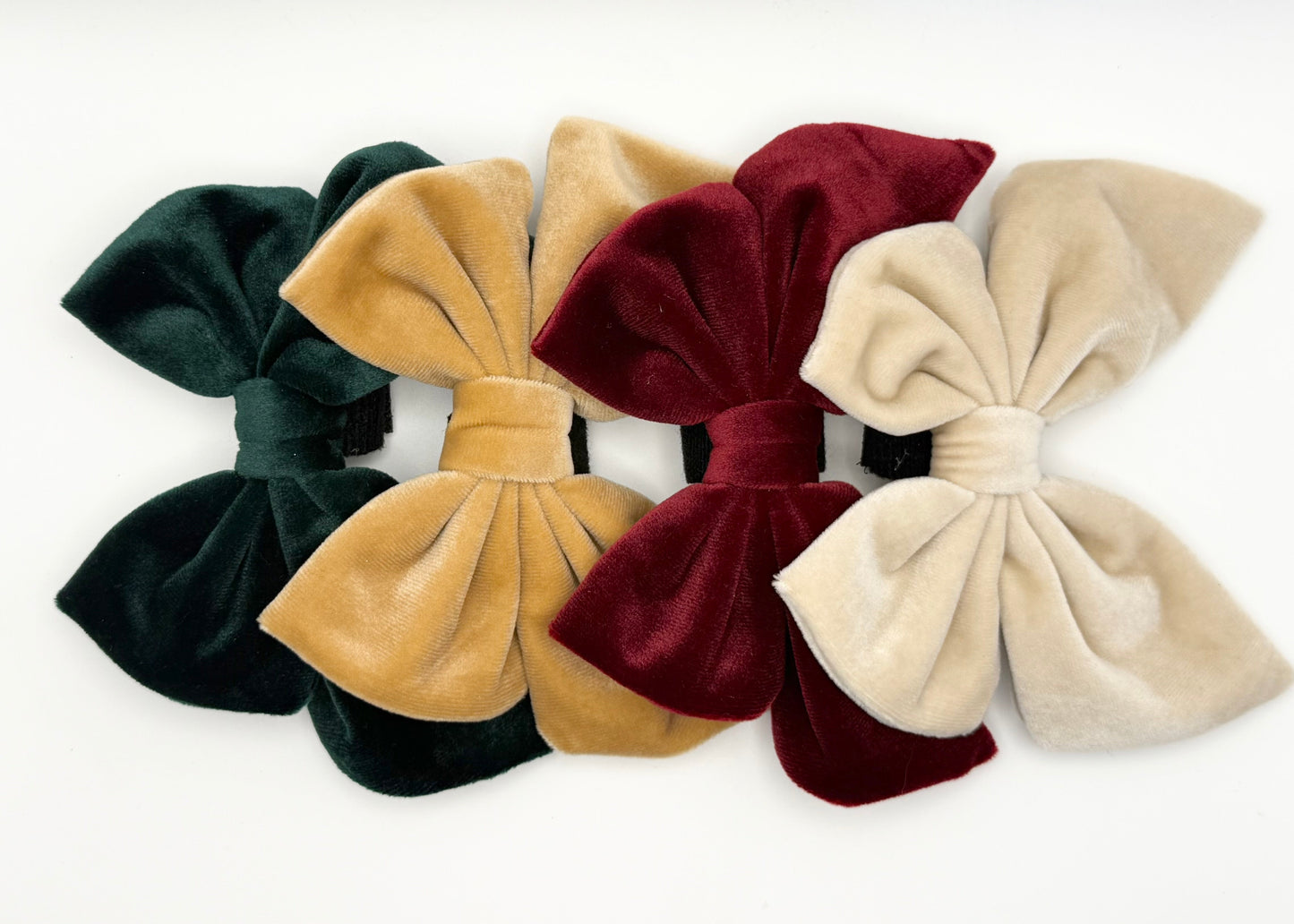 Velvet & Vibes Collection | Dog Bows for Christmas & The Holidays