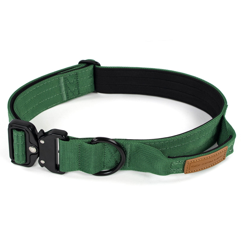 The Golden Life Trail Collar – Dog Collar with Built-In Handle